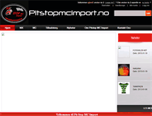 Tablet Screenshot of pitstopmcimport.no